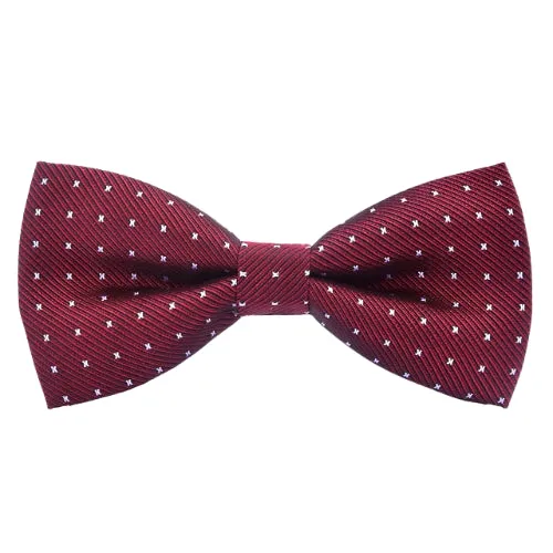 Classy Men Red Dotted Bow Tie