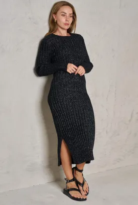 Grace Knit Dress - Black