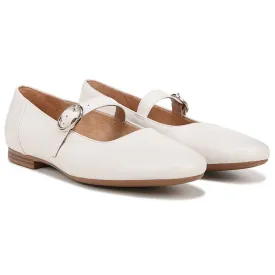 Kelly Women's Medium/Wide Naturalizer Flat Mary Jane Shoes, White