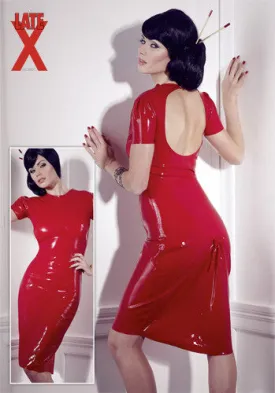 Latex Dress red M