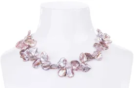 Pink Freshwater Keshi Pearl Necklace