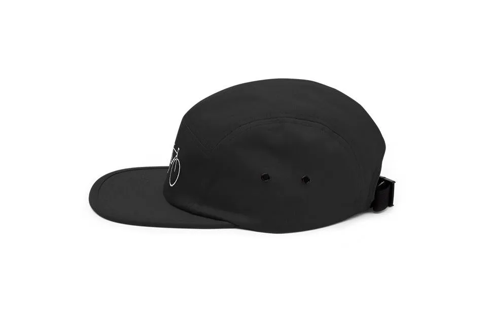 Single Speed - Black Five Panel Cap