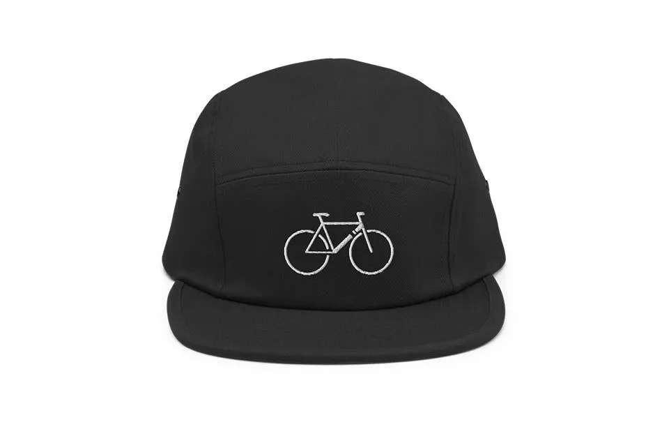 Single Speed - Black Five Panel Cap