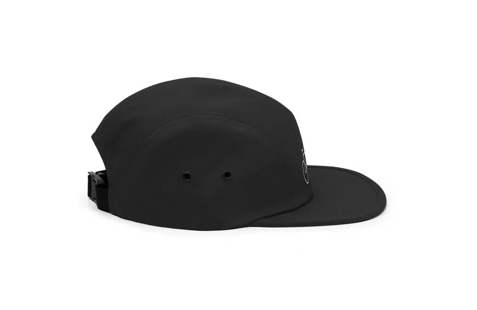 Single Speed - Black Five Panel Cap