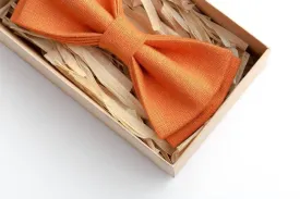 Vibrant Orange Bow Tie - Elevate Your Style with a Pop of Color